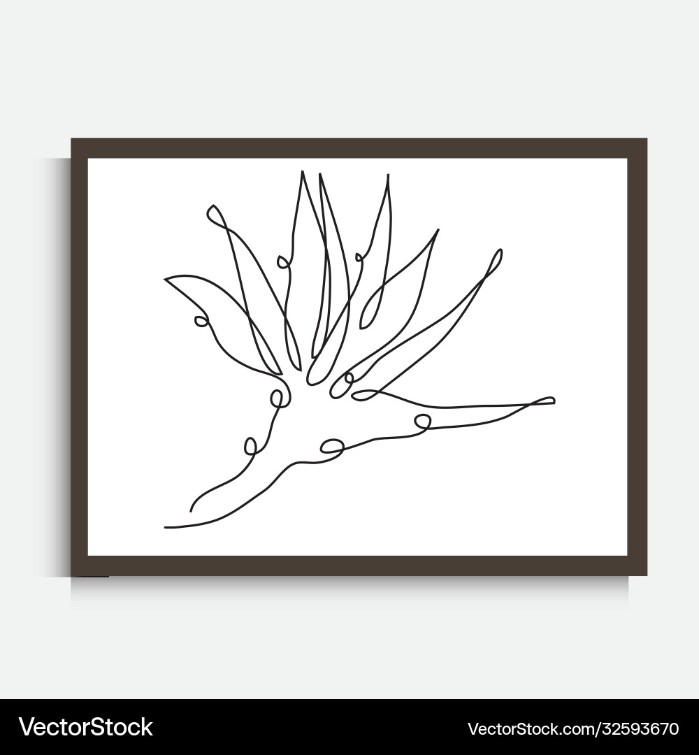 Hand drawn floral decoration wall decor Royalty Free Vector