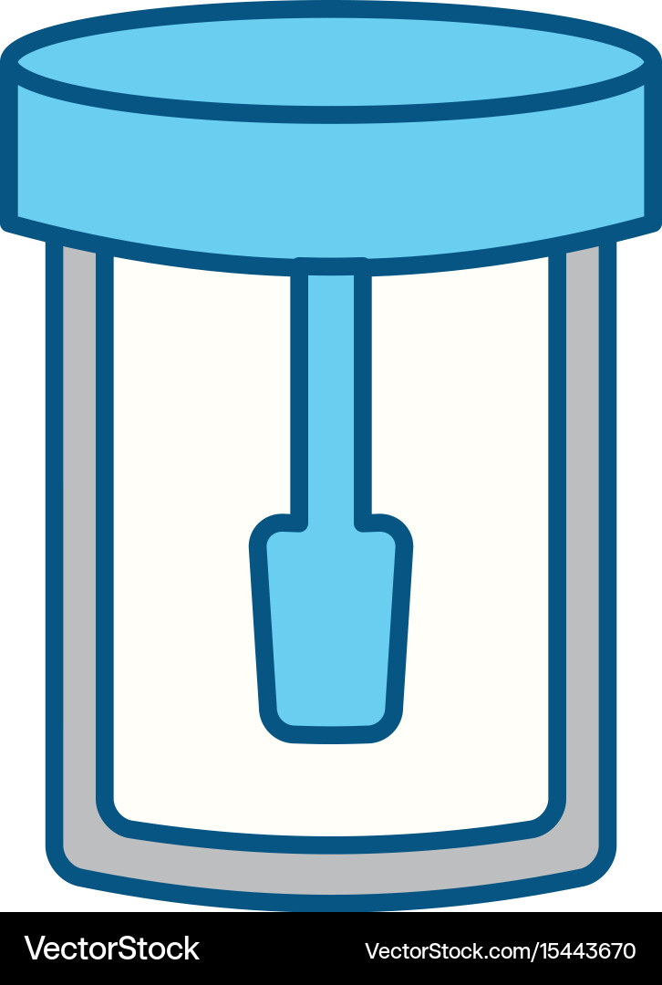 Isolated laboratory test bottle Royalty Free Vector Image