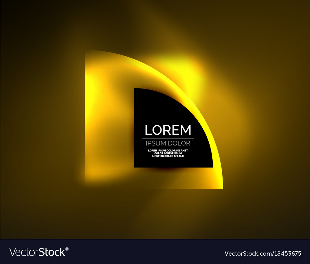 Abstract round banner