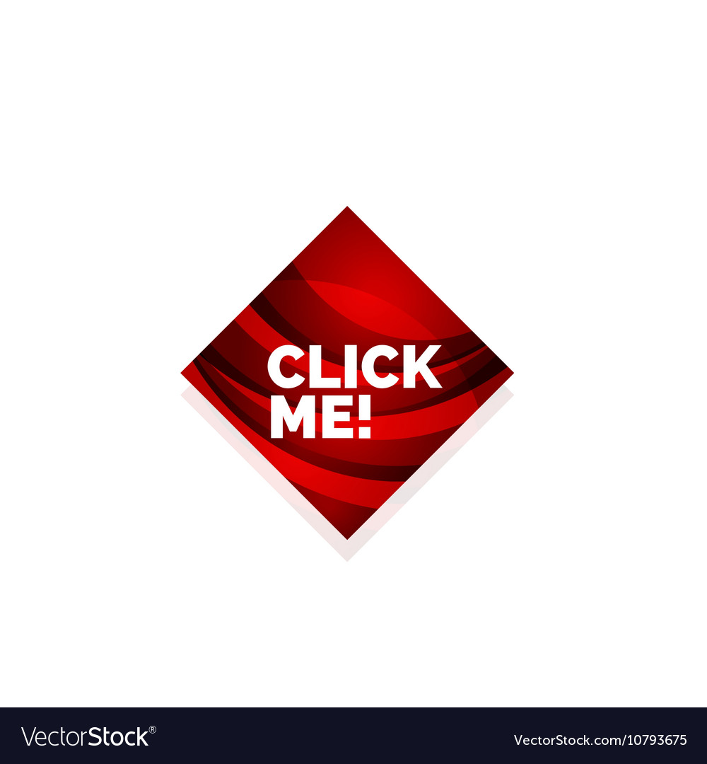 Abstract square button template Royalty Free Vector Image