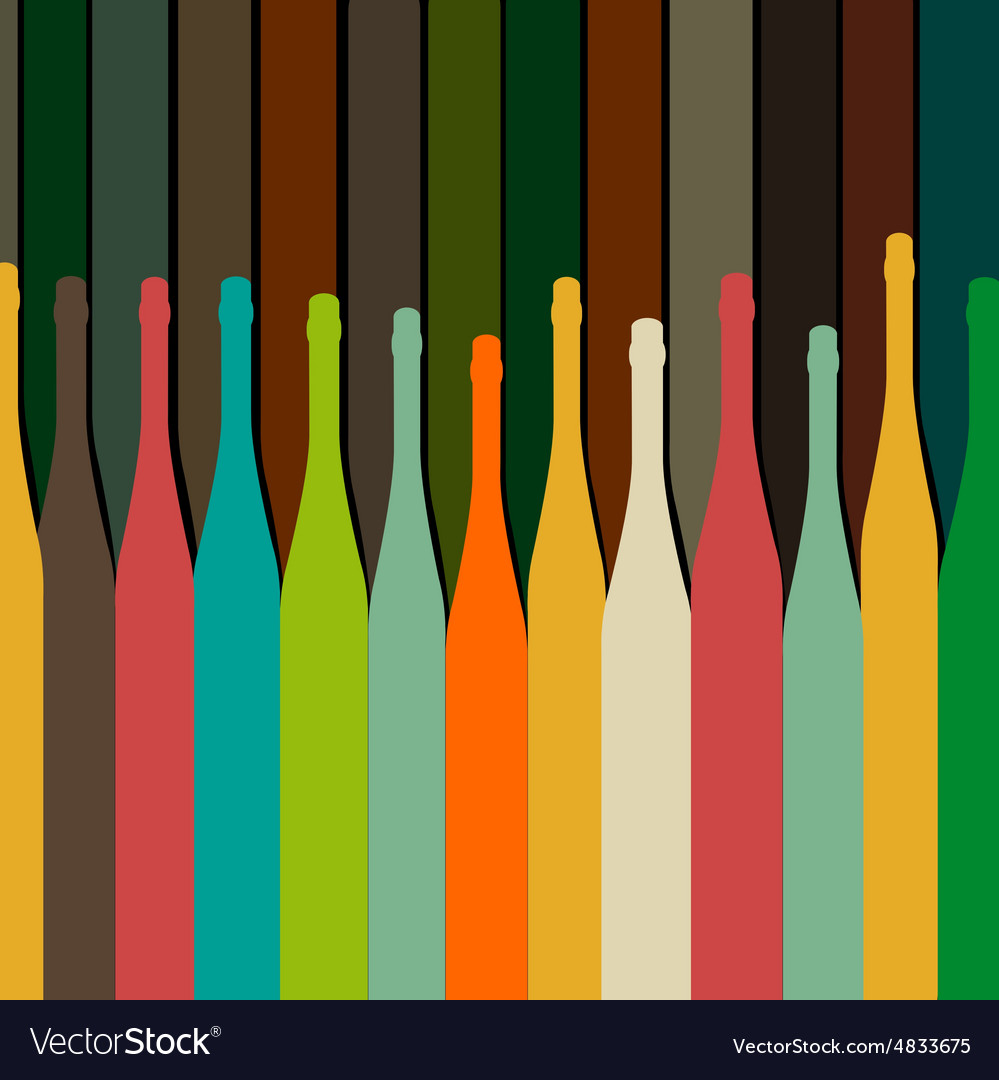 Background with bottles