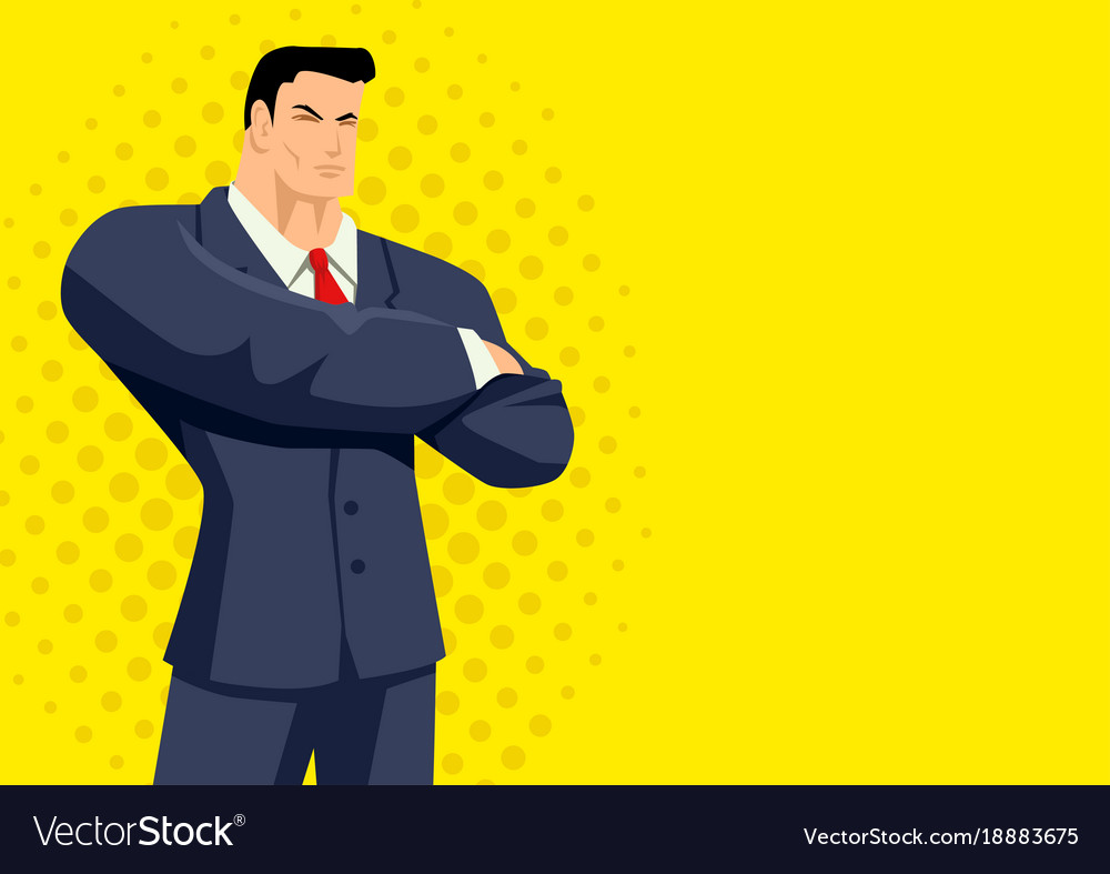 Cartoon of a businessman Royalty Free Vector Image