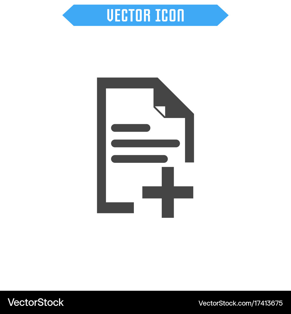 Document icon flat icon Royalty Free Vector Image