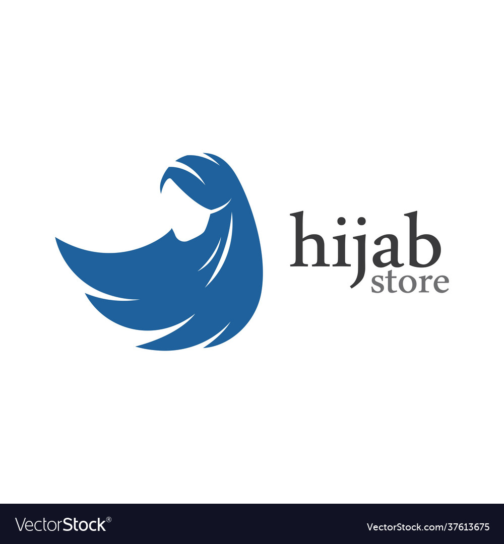 Hijab store Royalty Free Vector Image - VectorStock