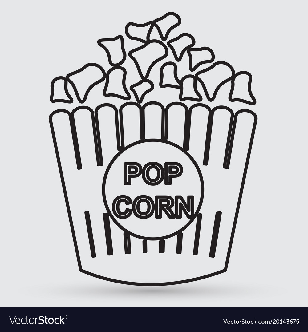 Popcorn icon Royalty Free Vector Image - VectorStock