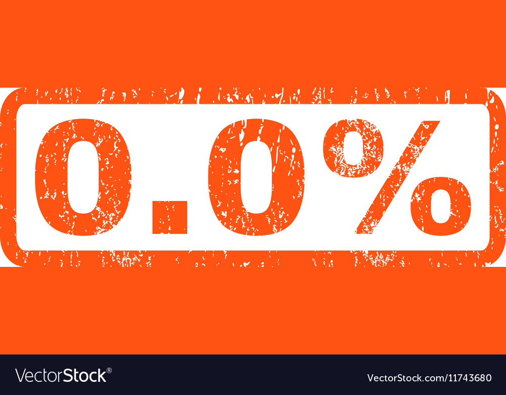 00 percent rubber stamp Royalty Free Vector Image