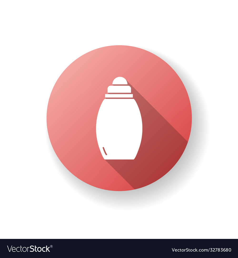 Babyflasche rot flaches Design lange Schatten Glyphen-Symbol