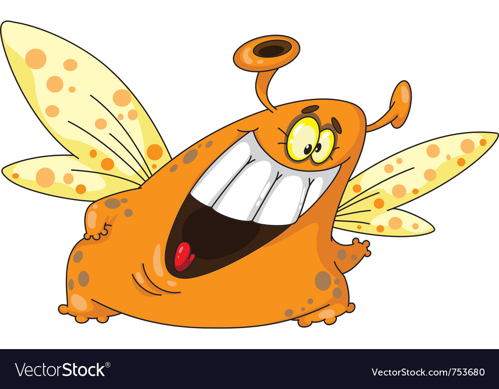 Butterfly monster Royalty Free Vector Image - VectorStock