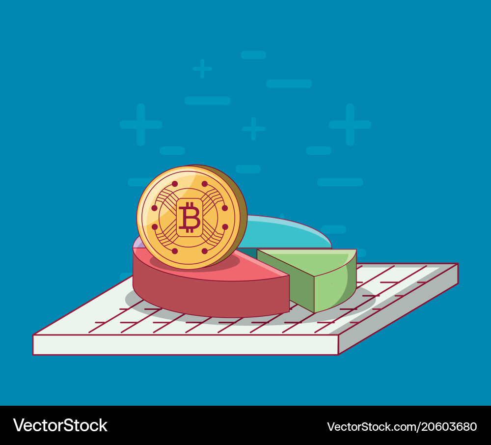 Cryptocurrency concept design Royalty Free Vector Image