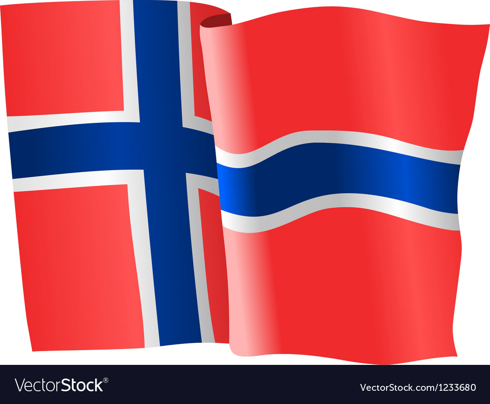 Flag of norway Royalty Free Vector Image - VectorStock