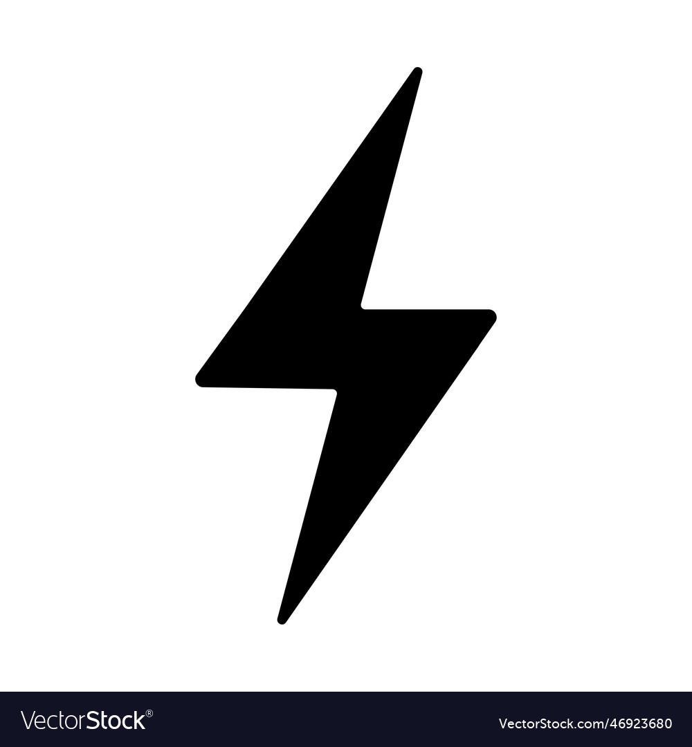 Lightning flash icon isolated Royalty Free Vector Image