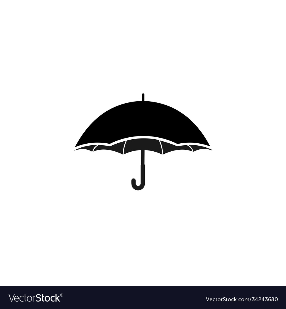 Umbrella symbol icon design isolated on white