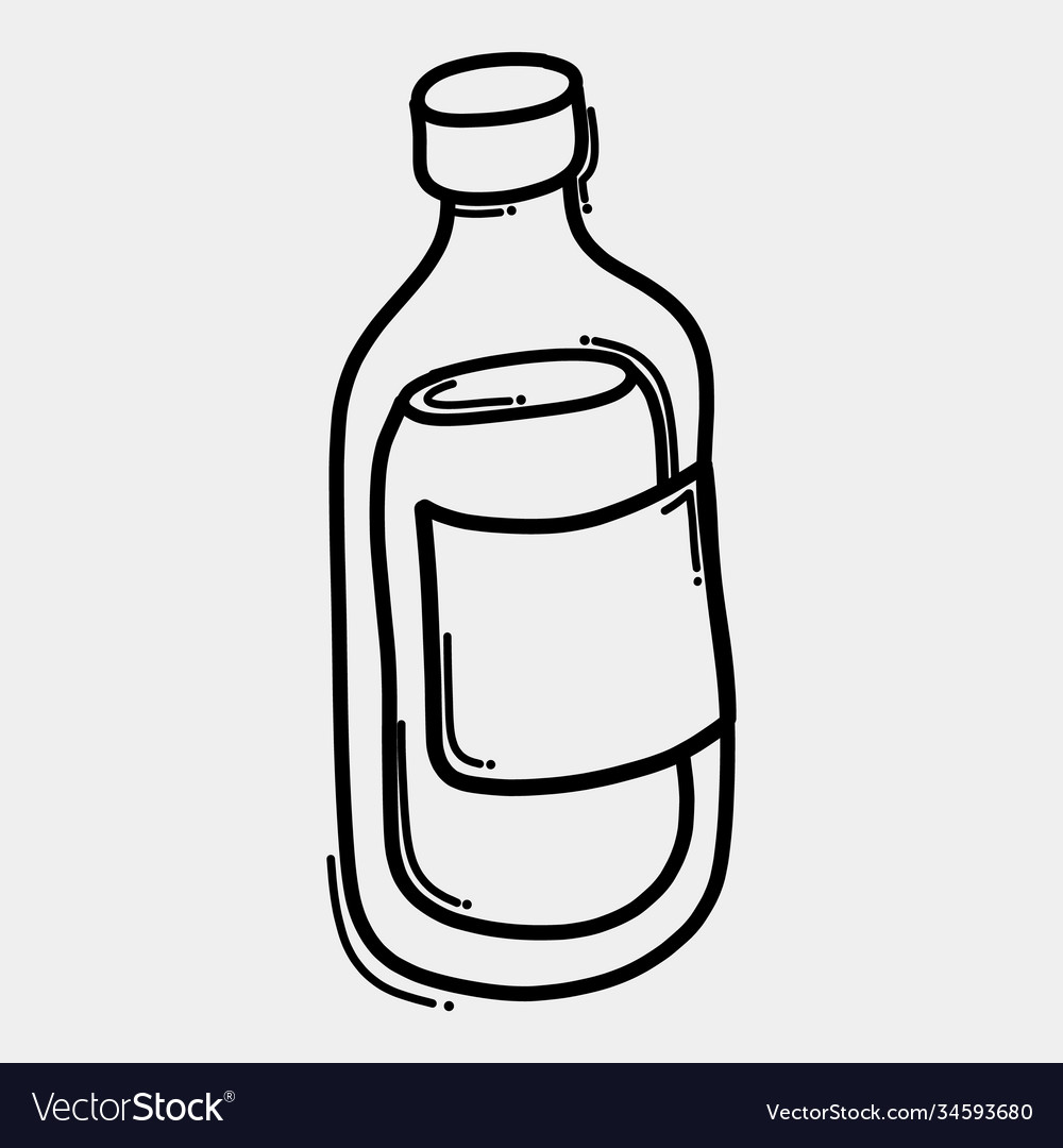 Бутылка эскиз