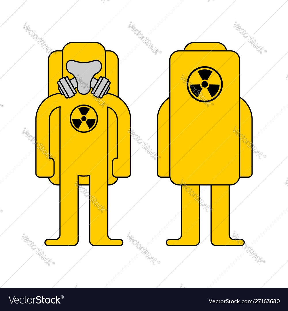 Yellow suit chemical biohazard protection costume