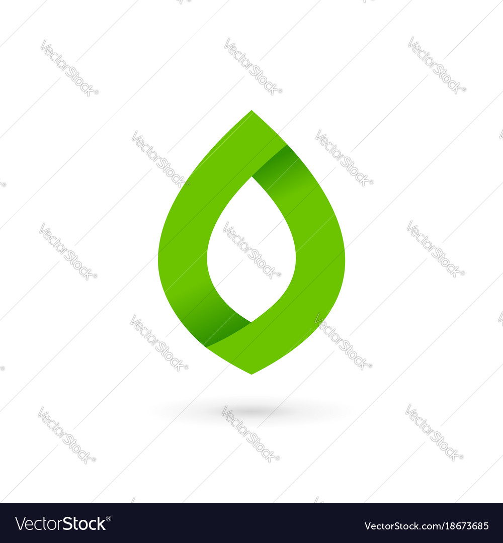 Eco leaves logo icon design template elements Vector Image