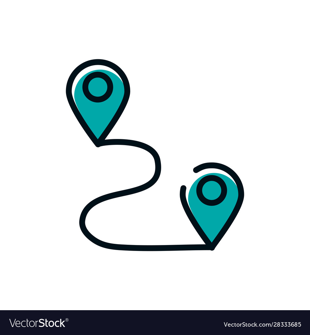 Isolated gps mark design Royalty Free Vector Image