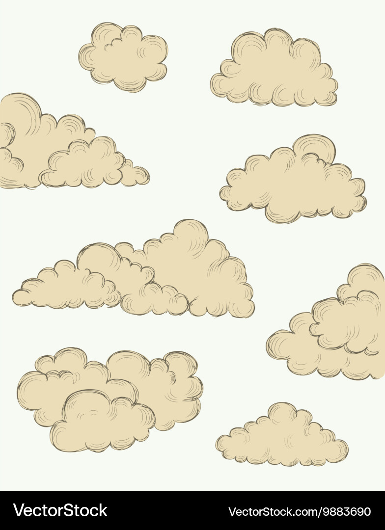 Clouds Royalty Free Vector Image - VectorStock