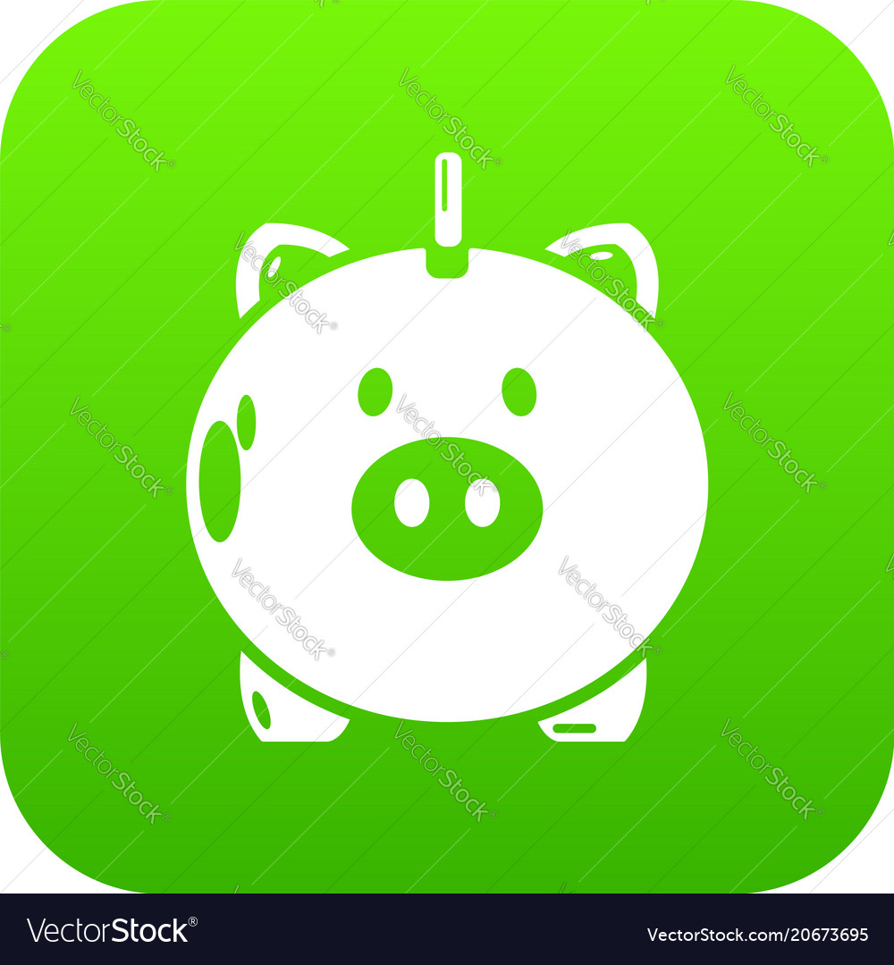 Safe Money Icon Green Royalty Free Vector Image Safe Money Icon Green Vector Image