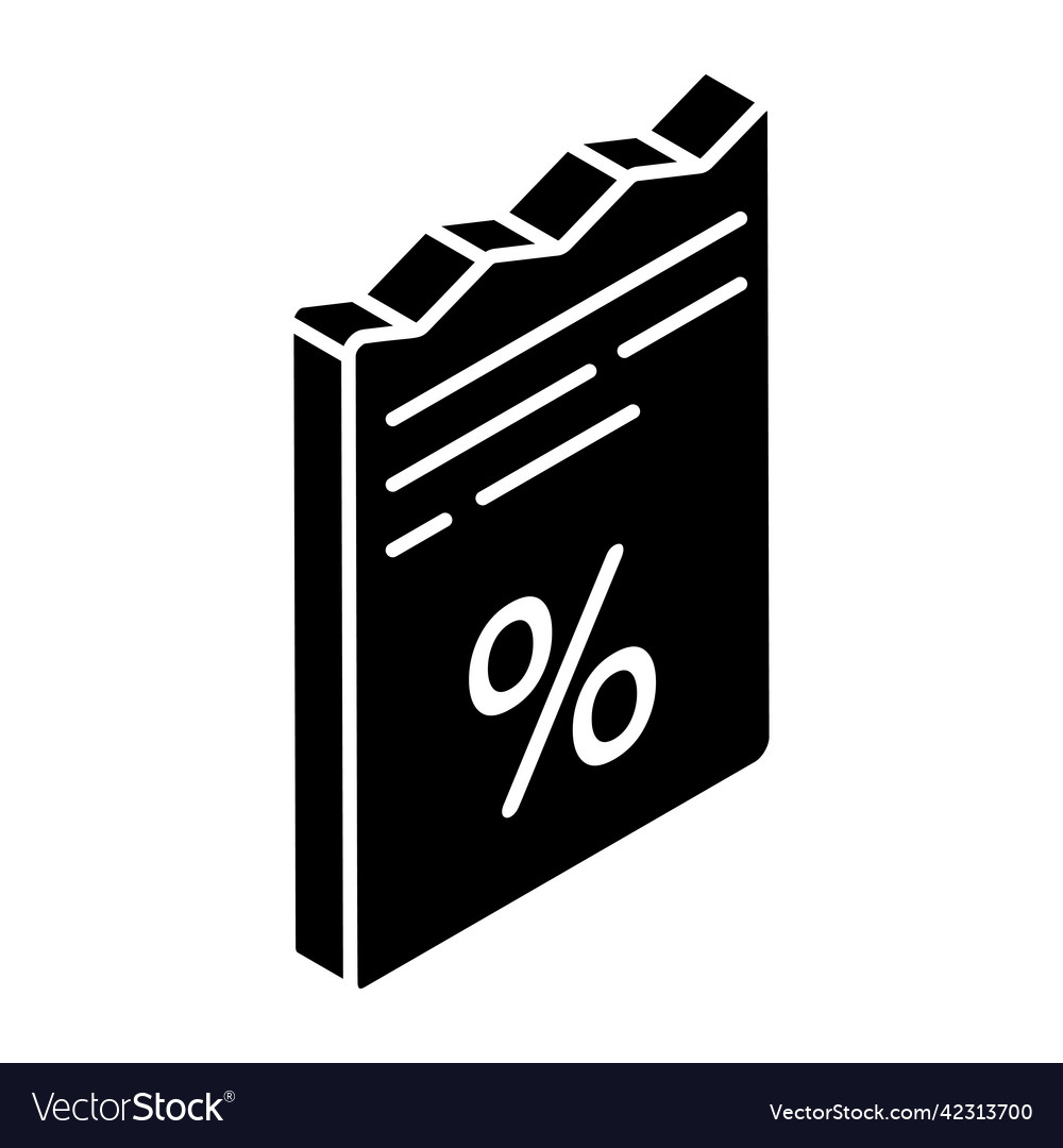 Bill discount Royalty Free Vector Image - VectorStock