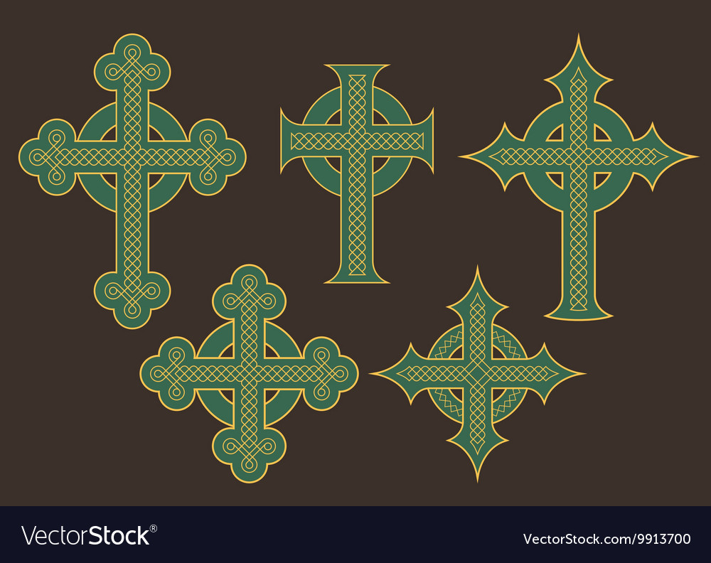 Download Celtic cross designs Royalty Free Vector Image