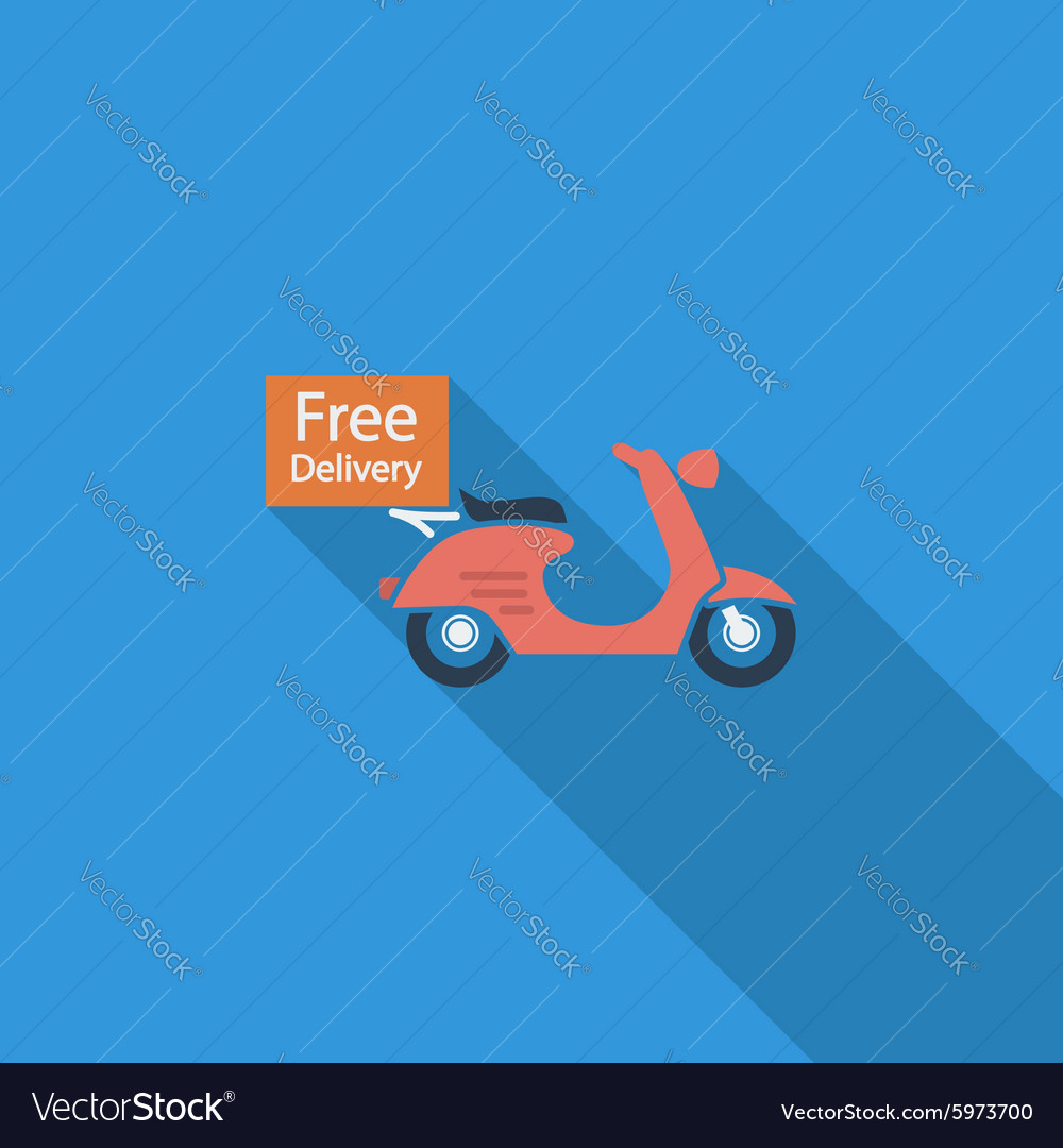 Free delivery Royalty Free Vector Image - VectorStock