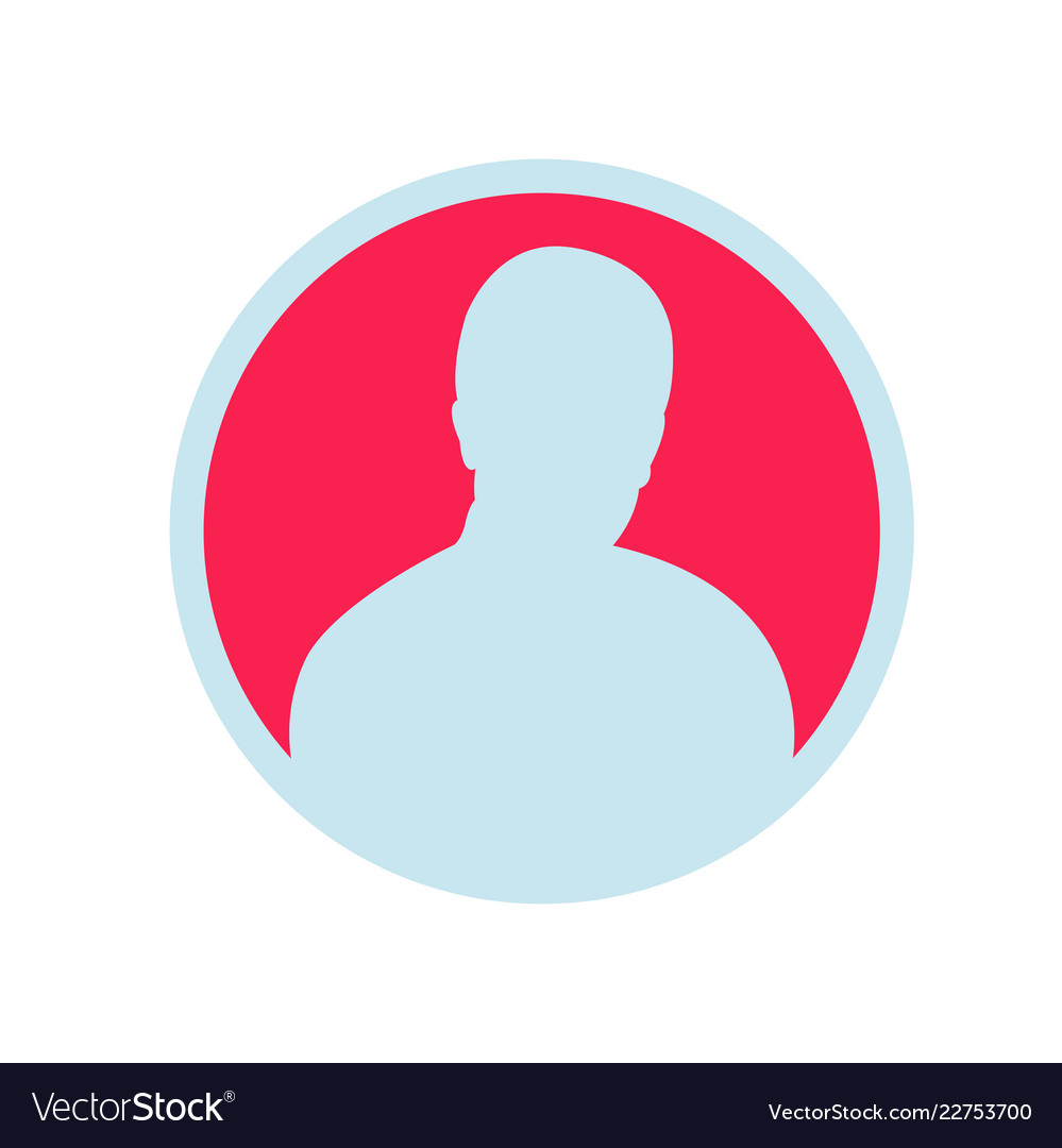 Male user circle icon black avatar Royalty Free Vector Image