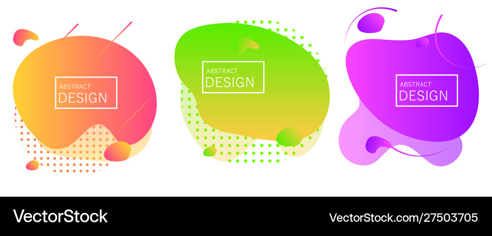 Abstract liquid shape Royalty Free Vector Image