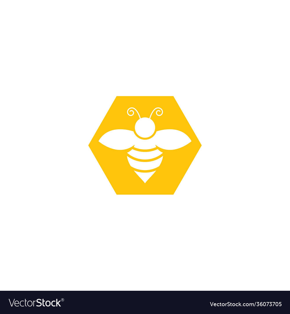 Bee logo images Royalty Free Vector Image - VectorStock