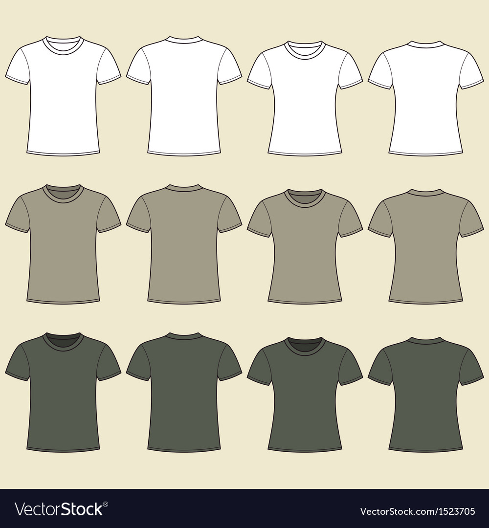 Blank t shirt Royalty Free Vector Image - VectorStock