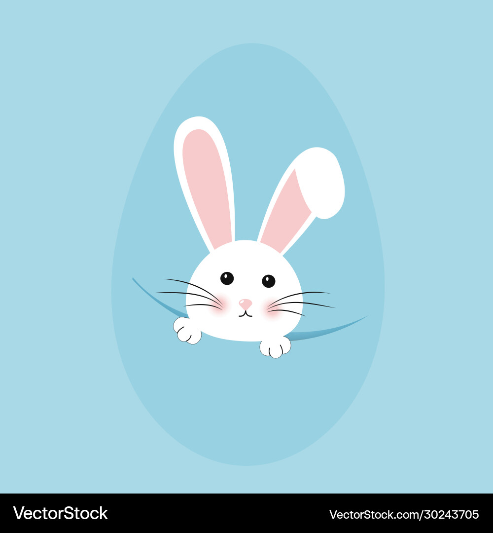 Easter rabbit bunny Royalty Free Vector Image - VectorStock