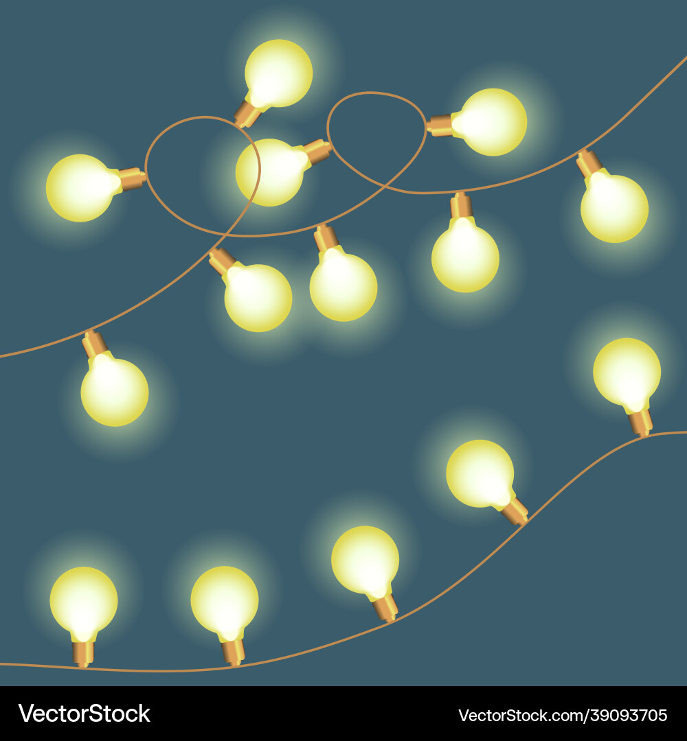 Window Garland Vector Garlands Royalty Free Vector Image - VectorStock