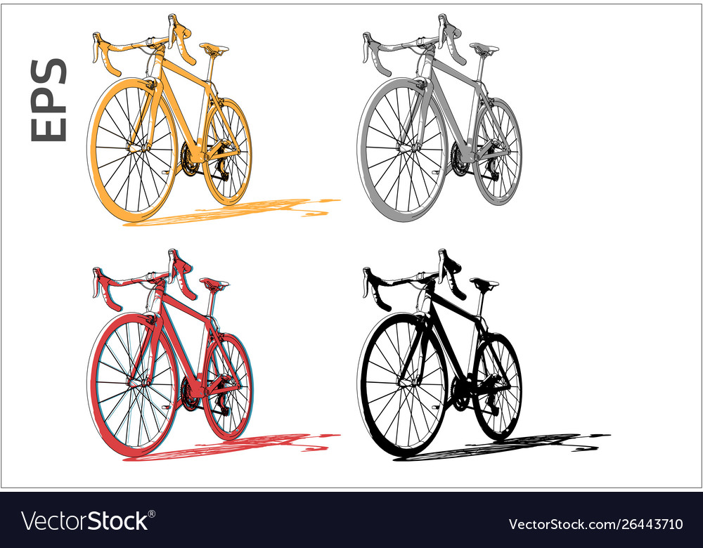 Cycle icons set for architectural drawing