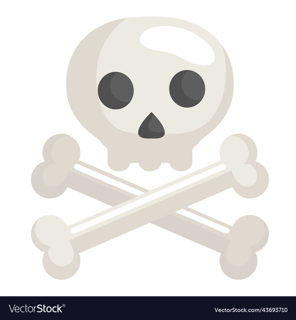 Skull and bones Royalty Free Vector Image - VectorStock