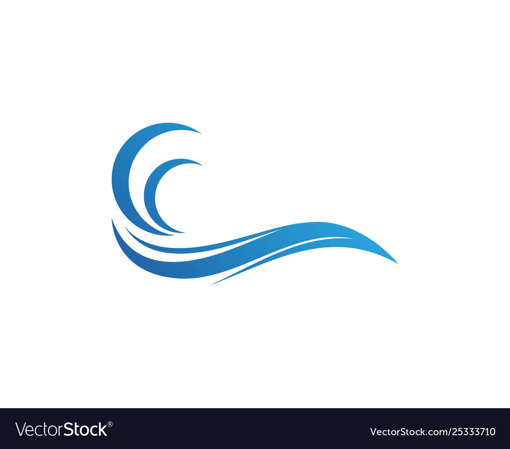 Water wave icon Royalty Free Vector Image - VectorStock