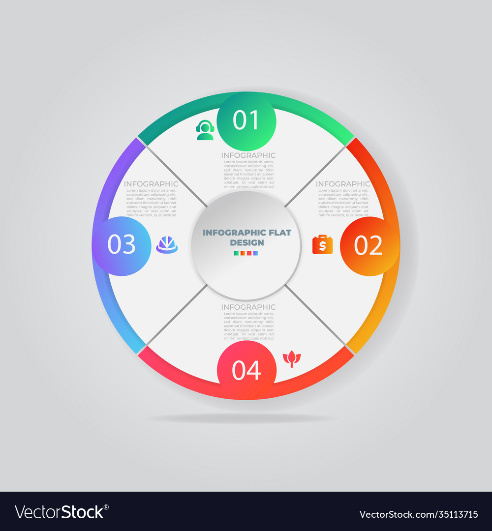 Business data visualization process chart Vector Image
