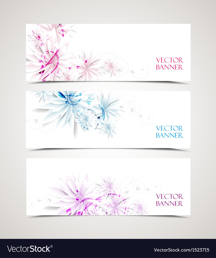 Floral backgrounds Royalty Free Vector Image - VectorStock