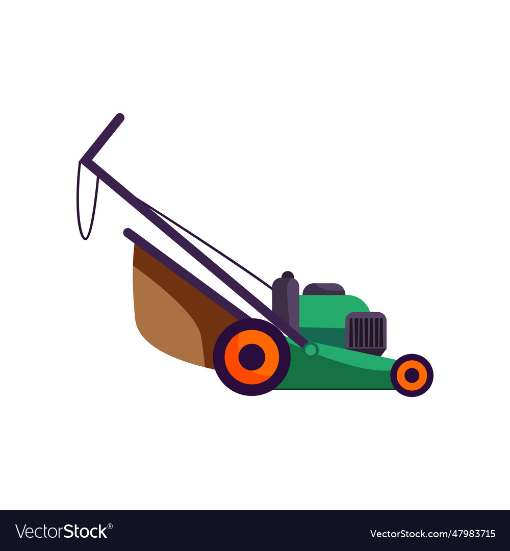 Modern Lawn Mower Royalty Free Vector Image VectorStock Modern Lawn Mower Vector 47983715