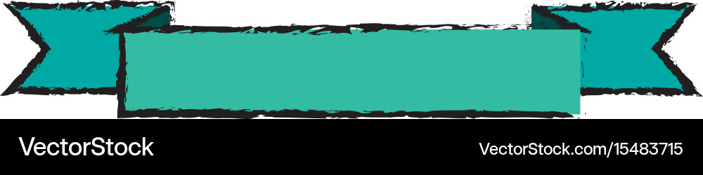 Ribbon Banner Blank Decoration Element Royalty Free Vector