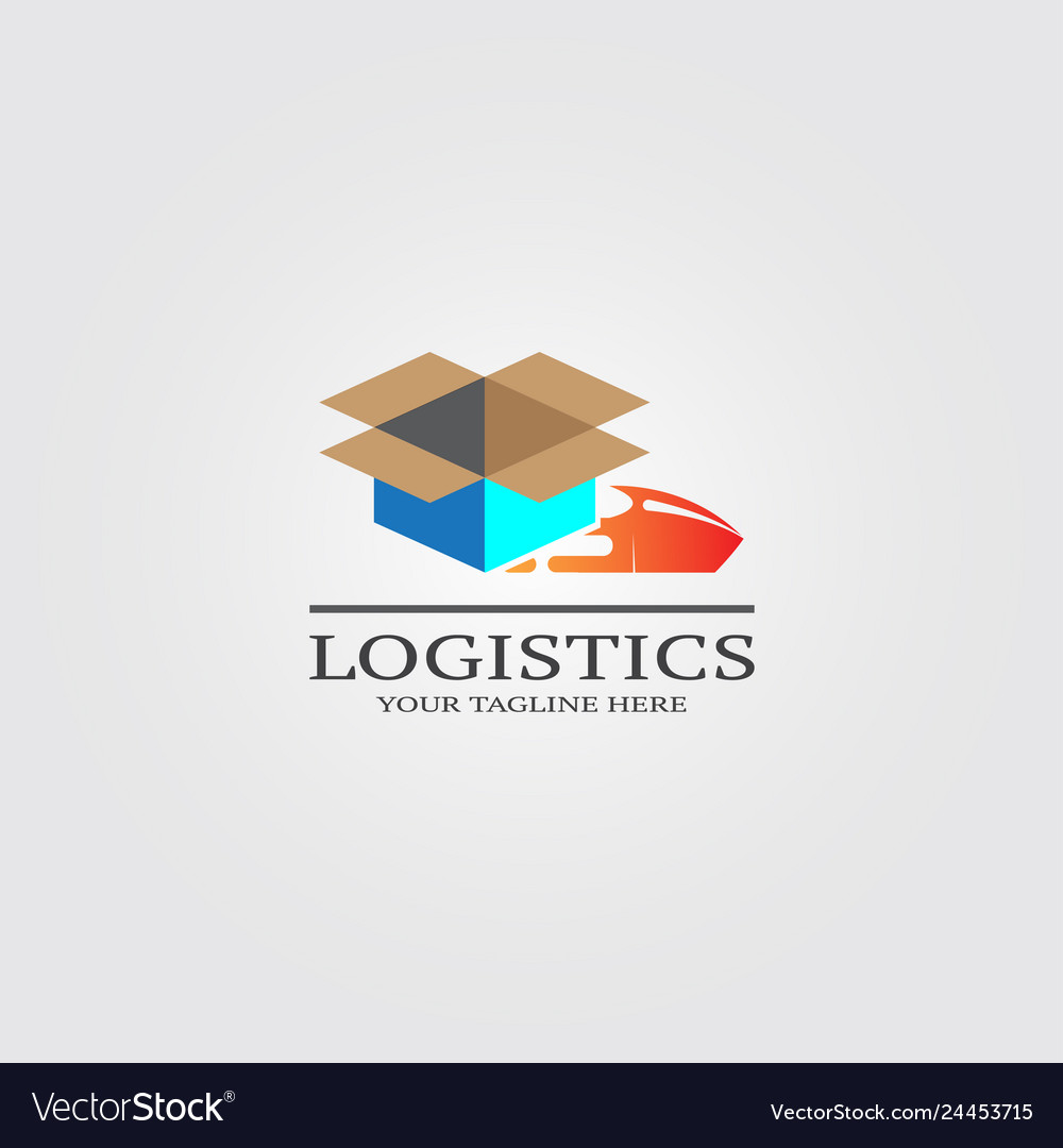 Trucking transportation logo for business Vector Image