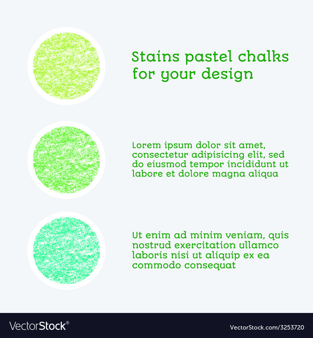 Design elements pastel chalks