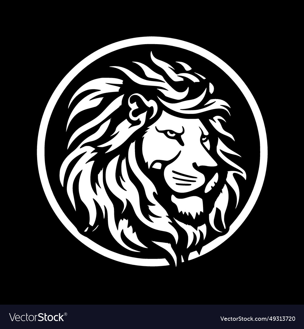 Lion - minimalistisches und flaches Logo