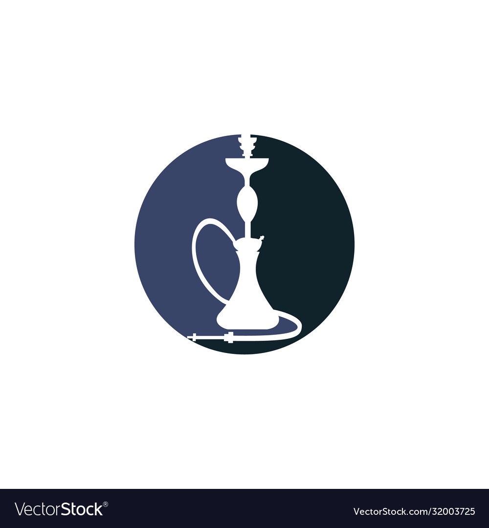 Hookah Logo Design Royalty Free Vector Image Vectorstock