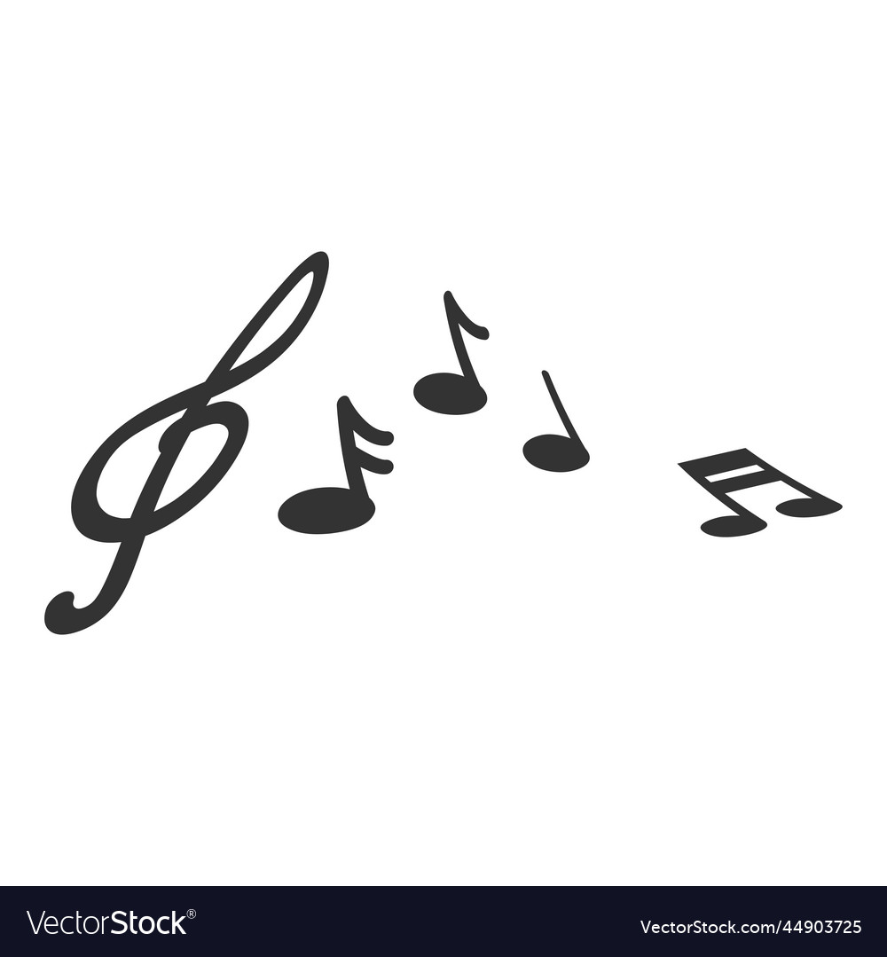Music notation icon design template isolated Vector Image