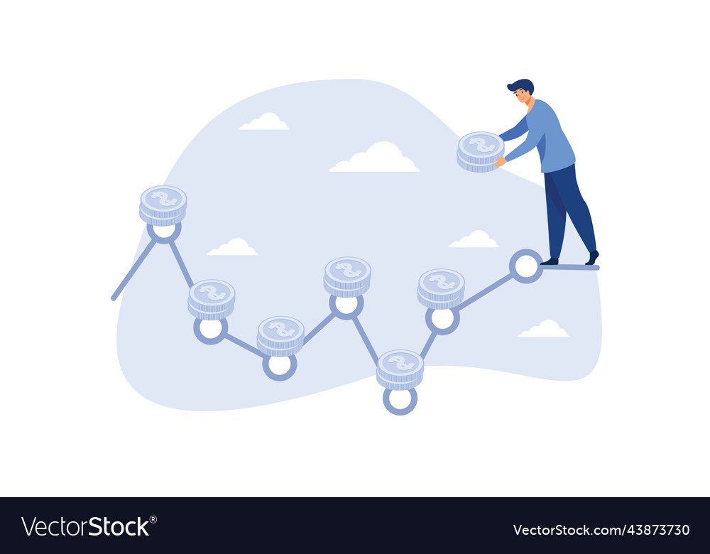 Dca Dollar Cost Averaging Investment Strategy Vector Image Dca Dollar Cost Averaging Investment Strategy Vector Image