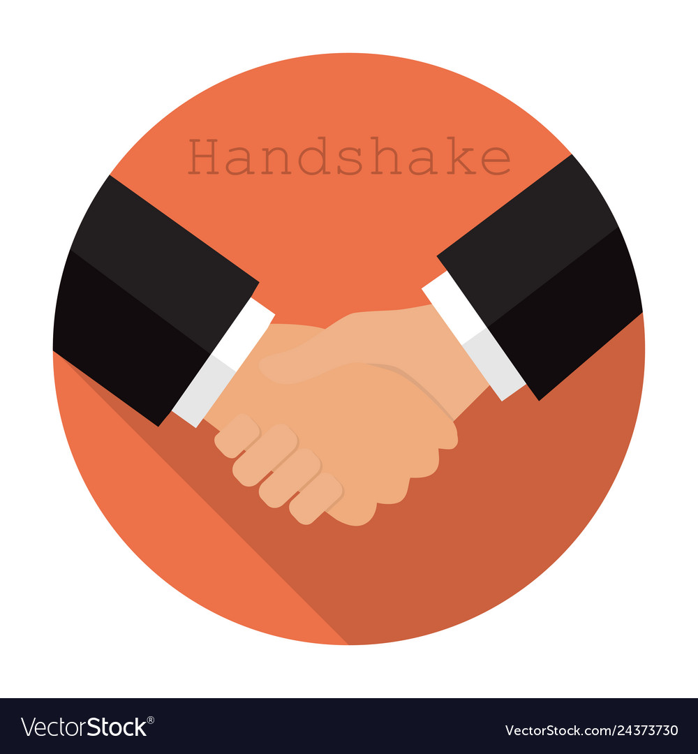 Premium Vector  Handshake vector flat icon isolated hand shake