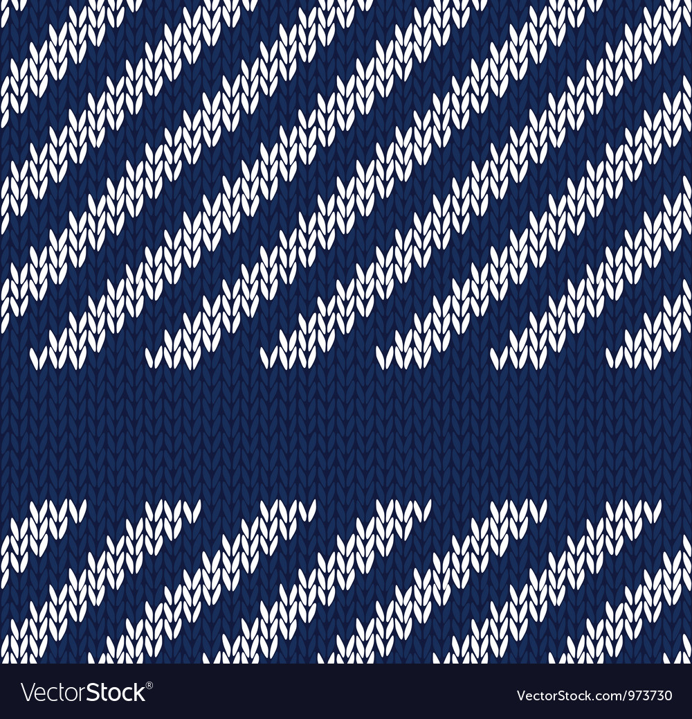 Seamless marine knitted pattern