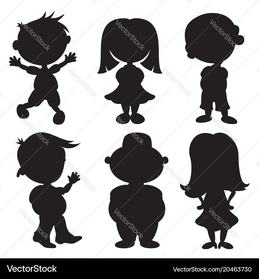 Set of children Royalty Free Vector Image - VectorStock
