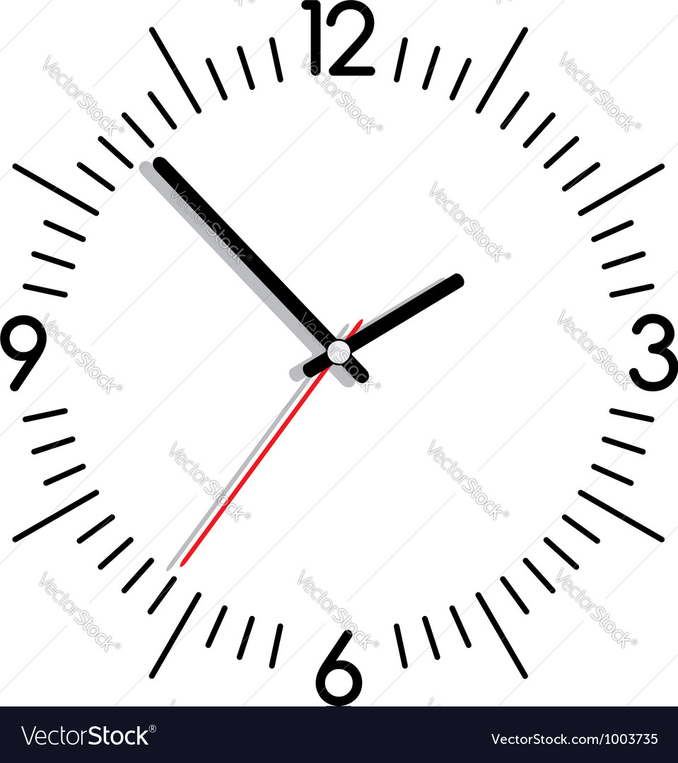 Clock Royalty Free Vector Image Vectorstock Clock Royalty Free Vector Image Vectorstock