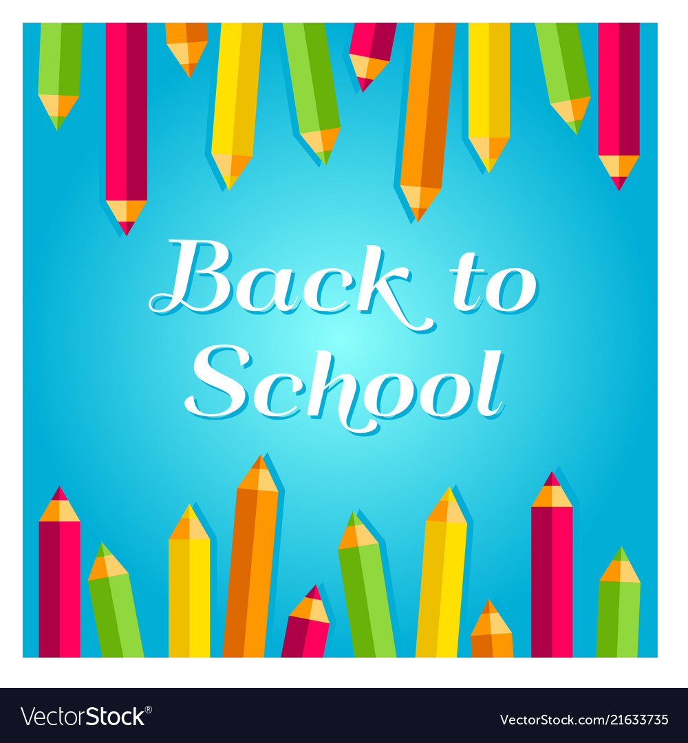 concept for 1st september back to school idea vector image