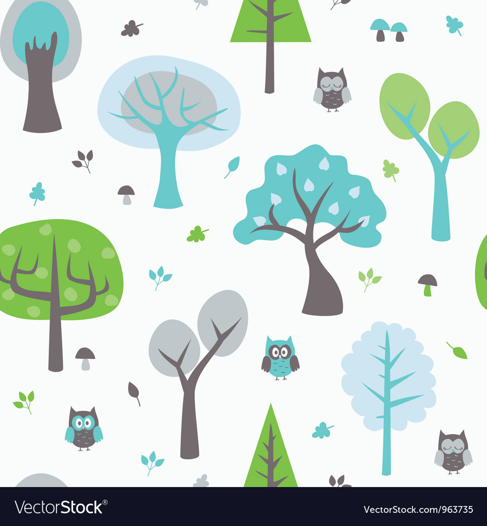 Forest background Royalty Free Vector Image - VectorStock